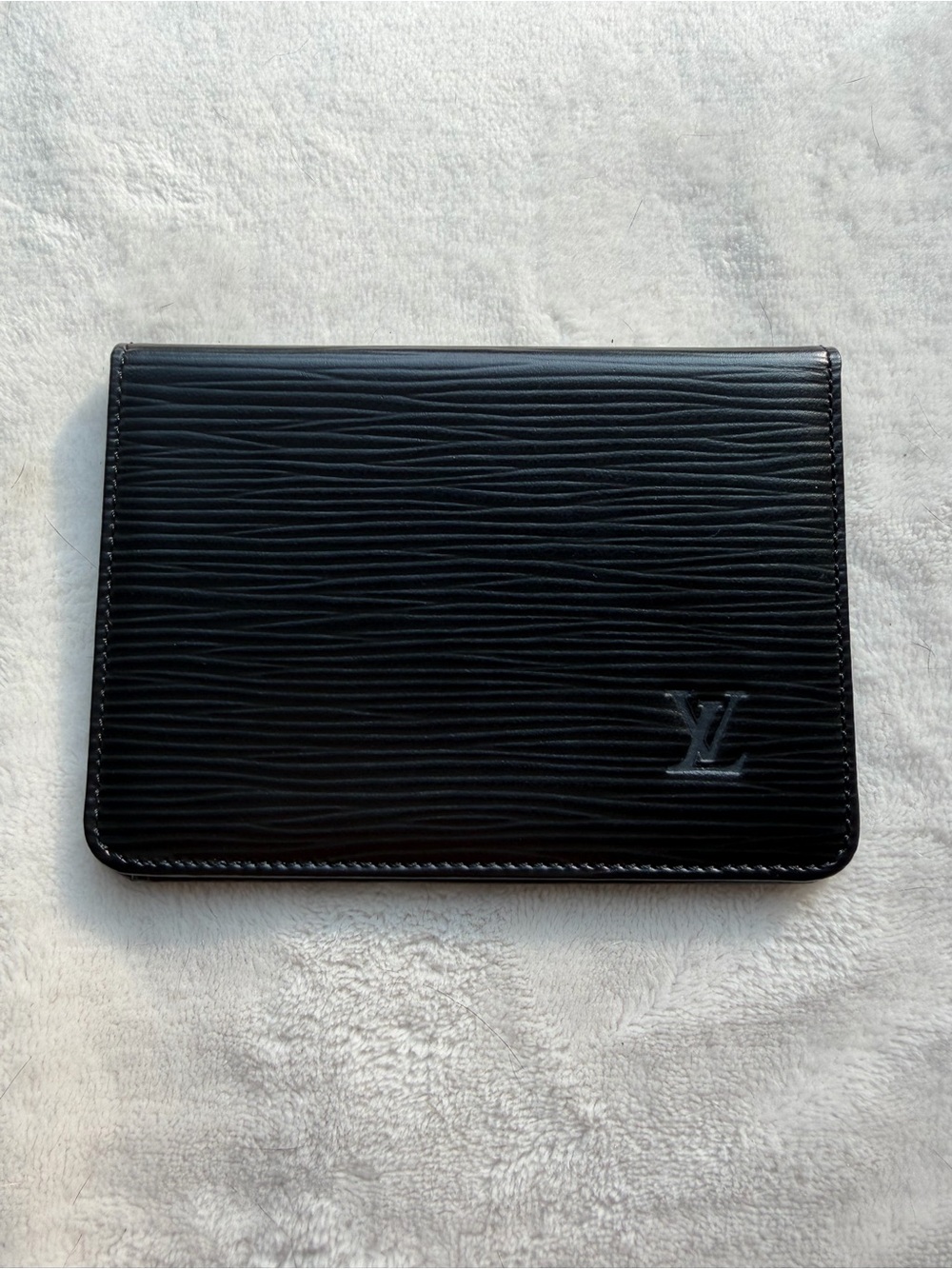 Louis Vuitton Epi Leather Photo ID Wallet/Card Holder – Black